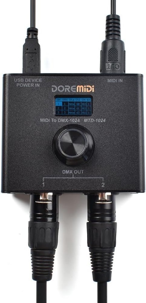 Professional MIDI to DMX Controller MTD-1024 - Modern Design, Versatile Use