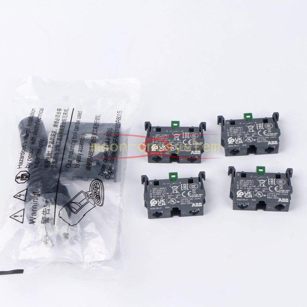 1x ABB Control Joystick Switch MJS6-40B with 4 MCB-10 Contacts Reset Type