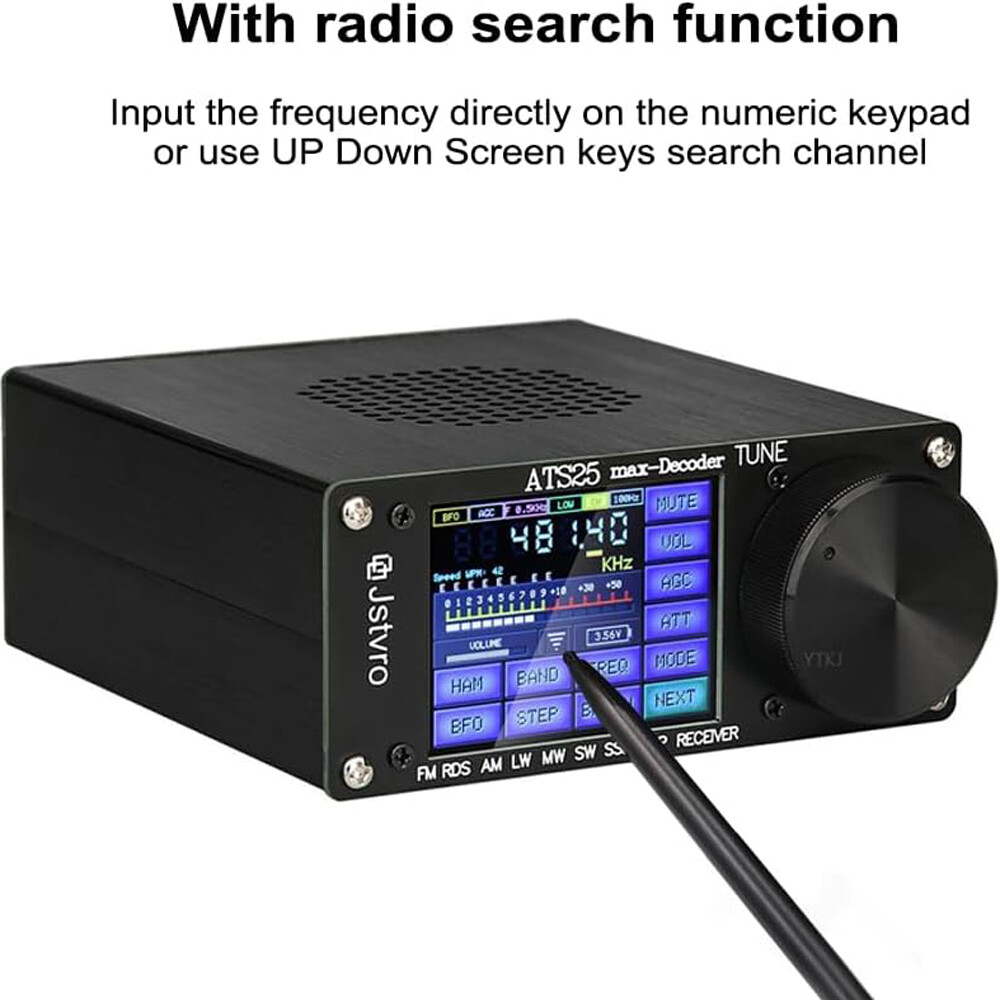 ATS25 max-Decoder Si4732 Full-Band Radio Receiver Support CW RTTY FT8 SW MW