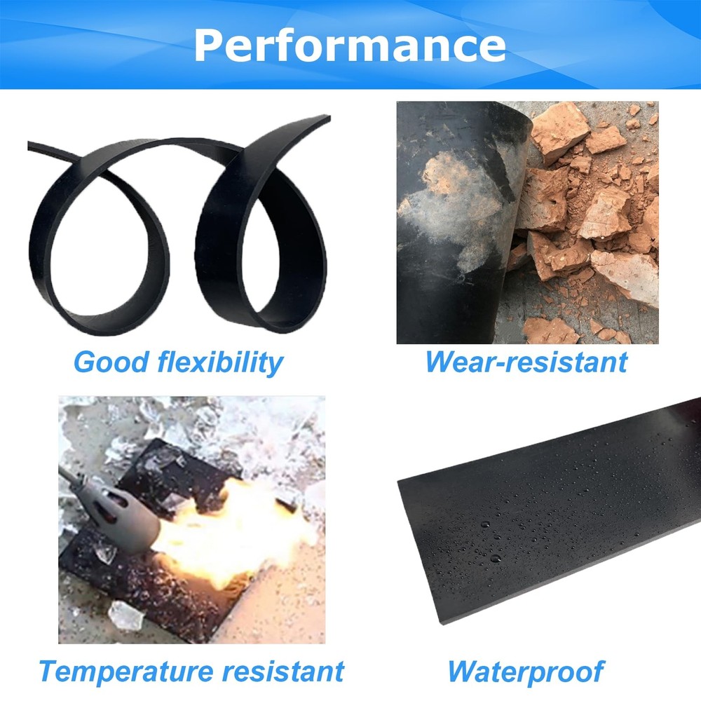 Adhesive Rubber Strips 1/16 .062" Thick X 4" Wide X 10'Long Solid Rubber Stri...