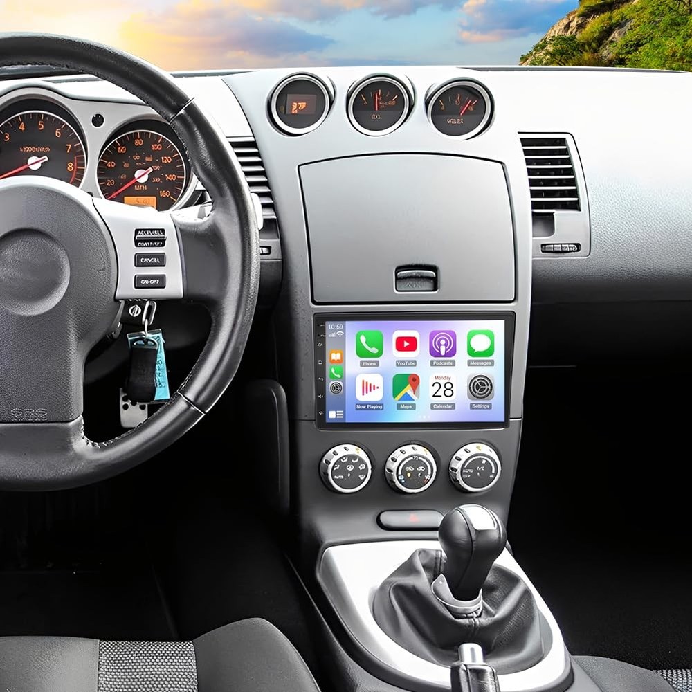 Car Stereo for 350Z 2003-2009 Wireless Carplay Android Auto Backup Camera