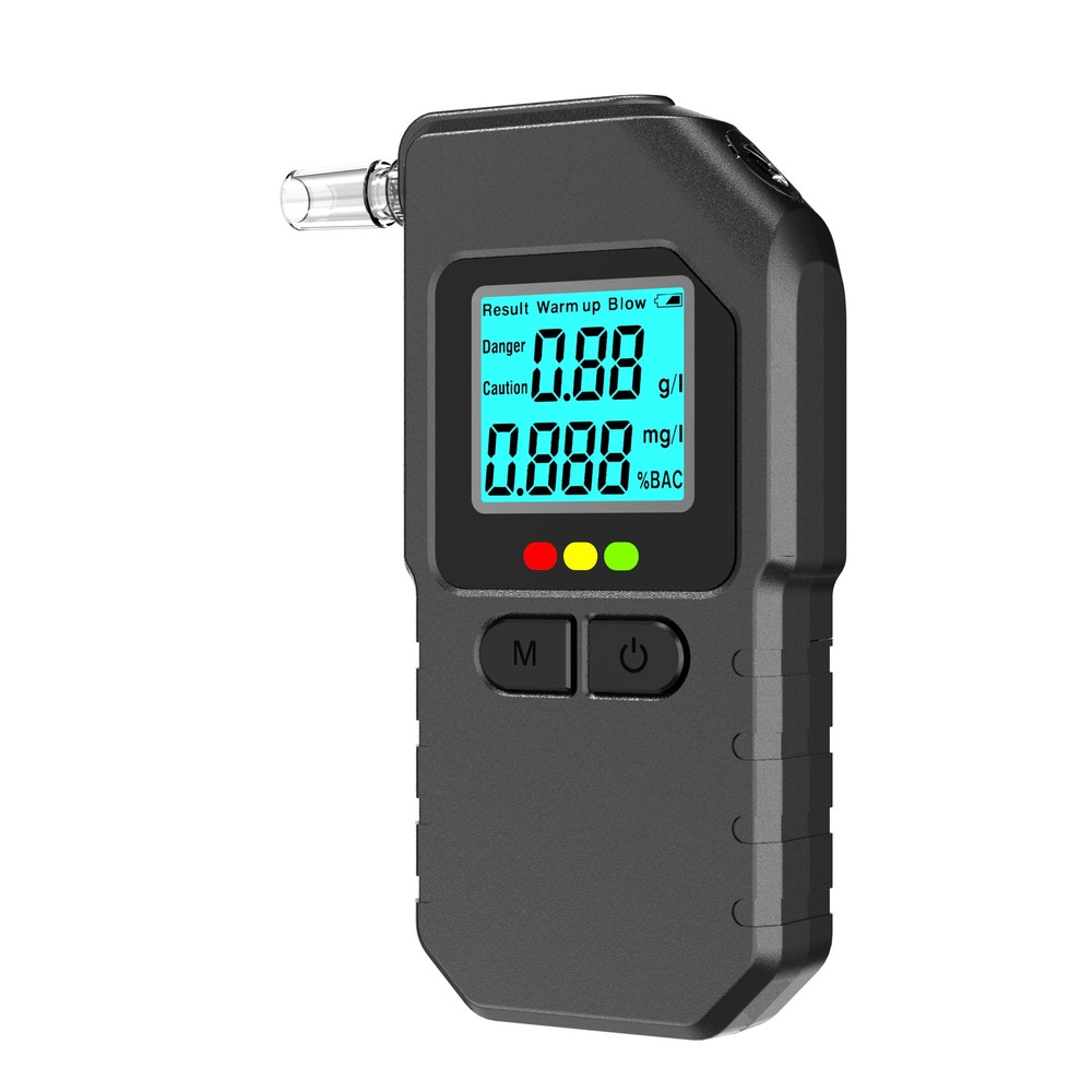 Breath Alcohol Tester Accurate LED Display Dual Core Sensor USB Rechargeable