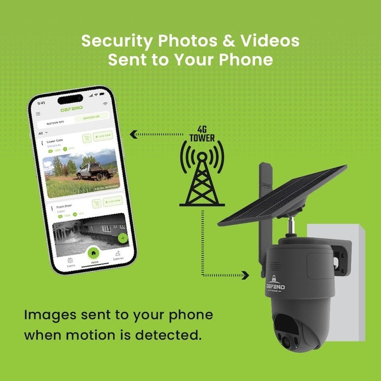 Tactacam Defend 360 Cellular Security Camera