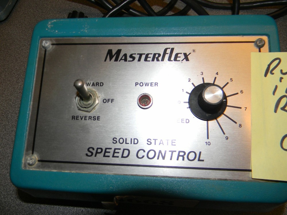 MasterFlex Speed Control, 7553-20 Pump Motor, 7014-20 Pump Head, Runs in Reverse