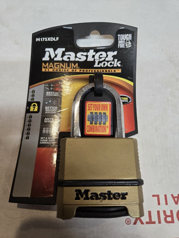 Master Lock Magnum Combination Padlock With 1.5" Shackle