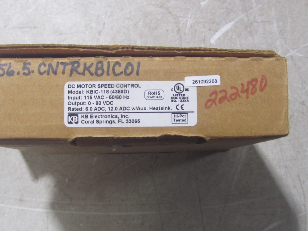 NEW KB Electronics KBIC-118 DC Motor Speed Control