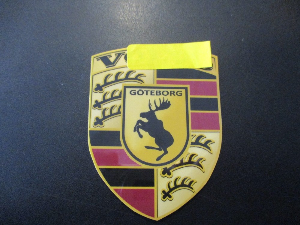 Self Adhesive Prancing Moose Vinyl Sticker Badge