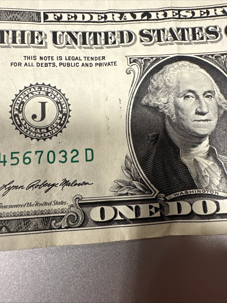 $1 Dollar Bill Error Print Series 2021