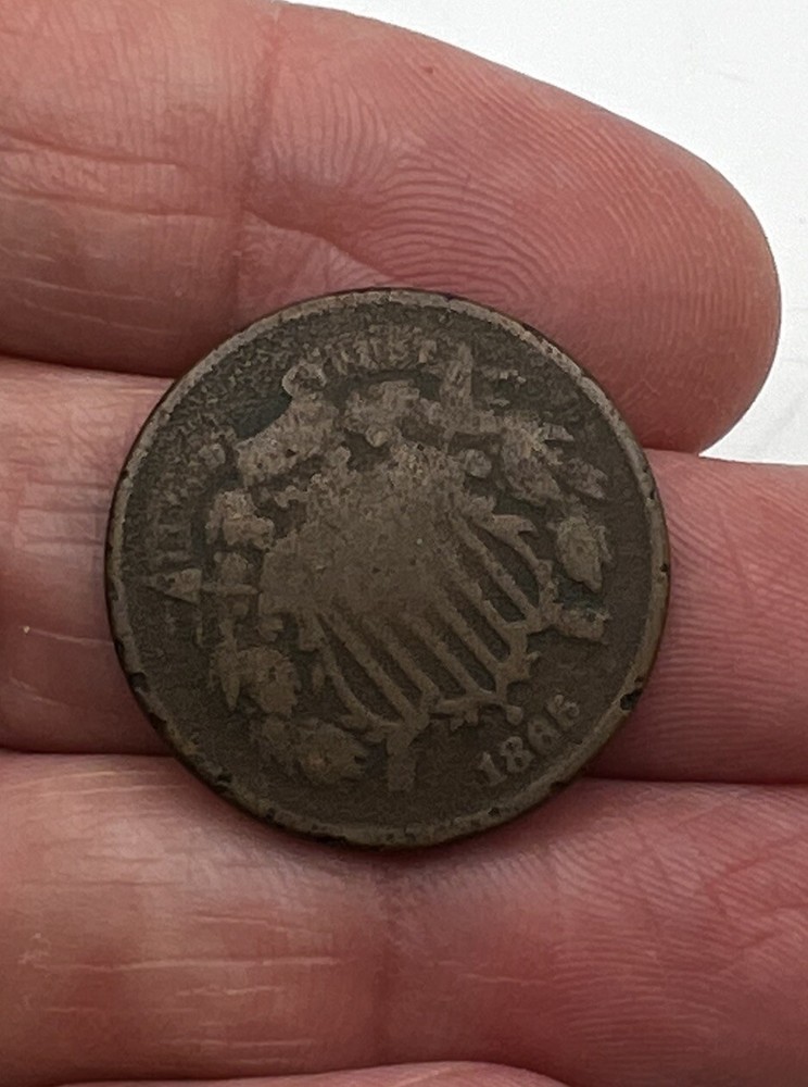 1868 2 Cent Coin