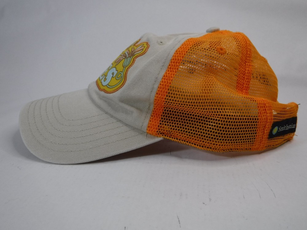 Smithsonian "Save The Bees" Orange / Tan Adjustable Back Strap Cap Hat Bioworld