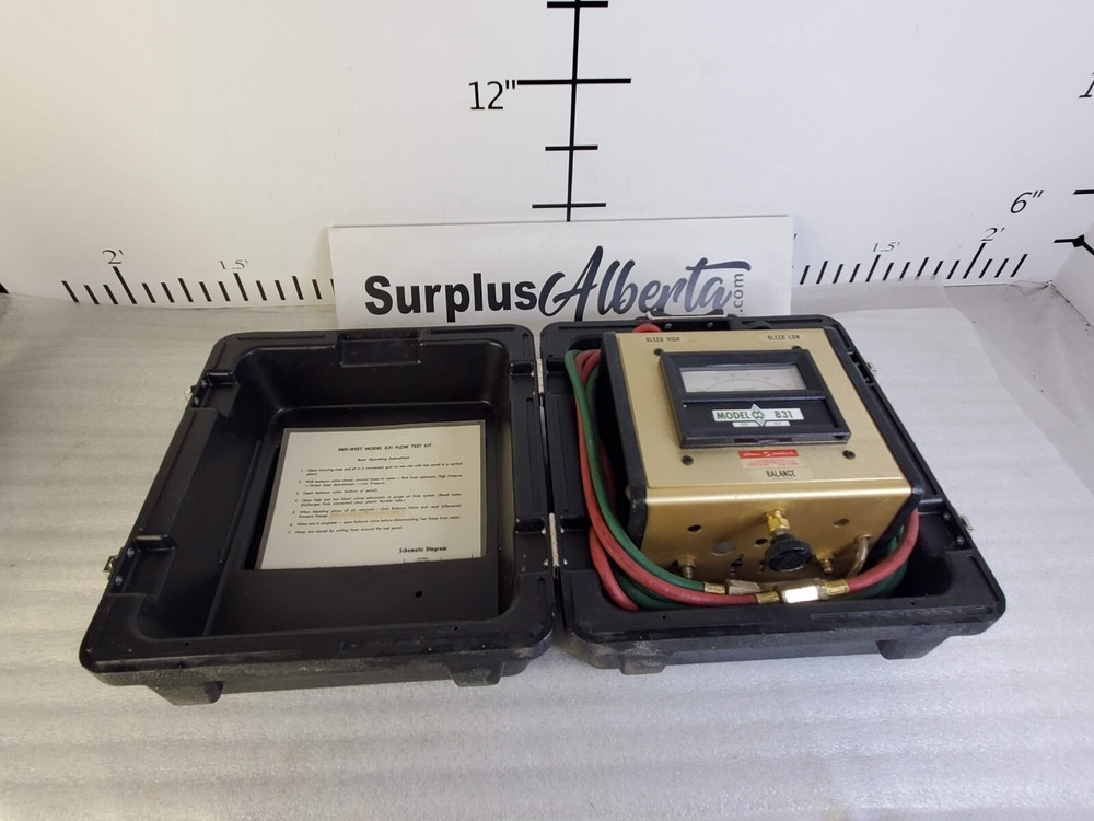 Mid-West Instruments Precision Flow Test Kit # 831 In Box