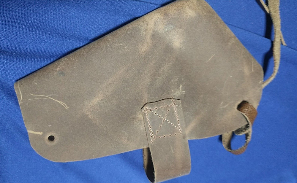 LEATHER LOCK COVER RH FLINTLOCK PERCUSSION MUZZLELOADER CUSTOM MADE BLACK POWDER