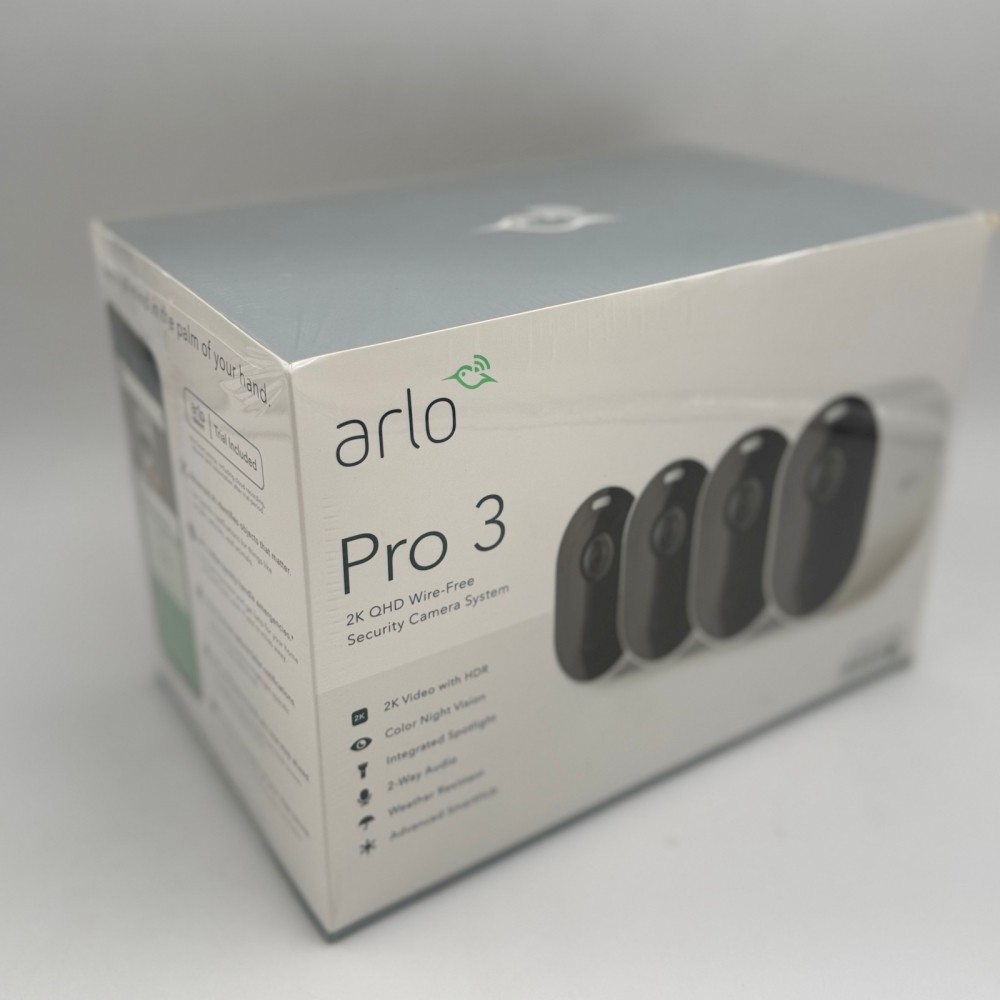 Arlo Pro 3 4-Camera Security Camera System VMS4440P-100NAS
