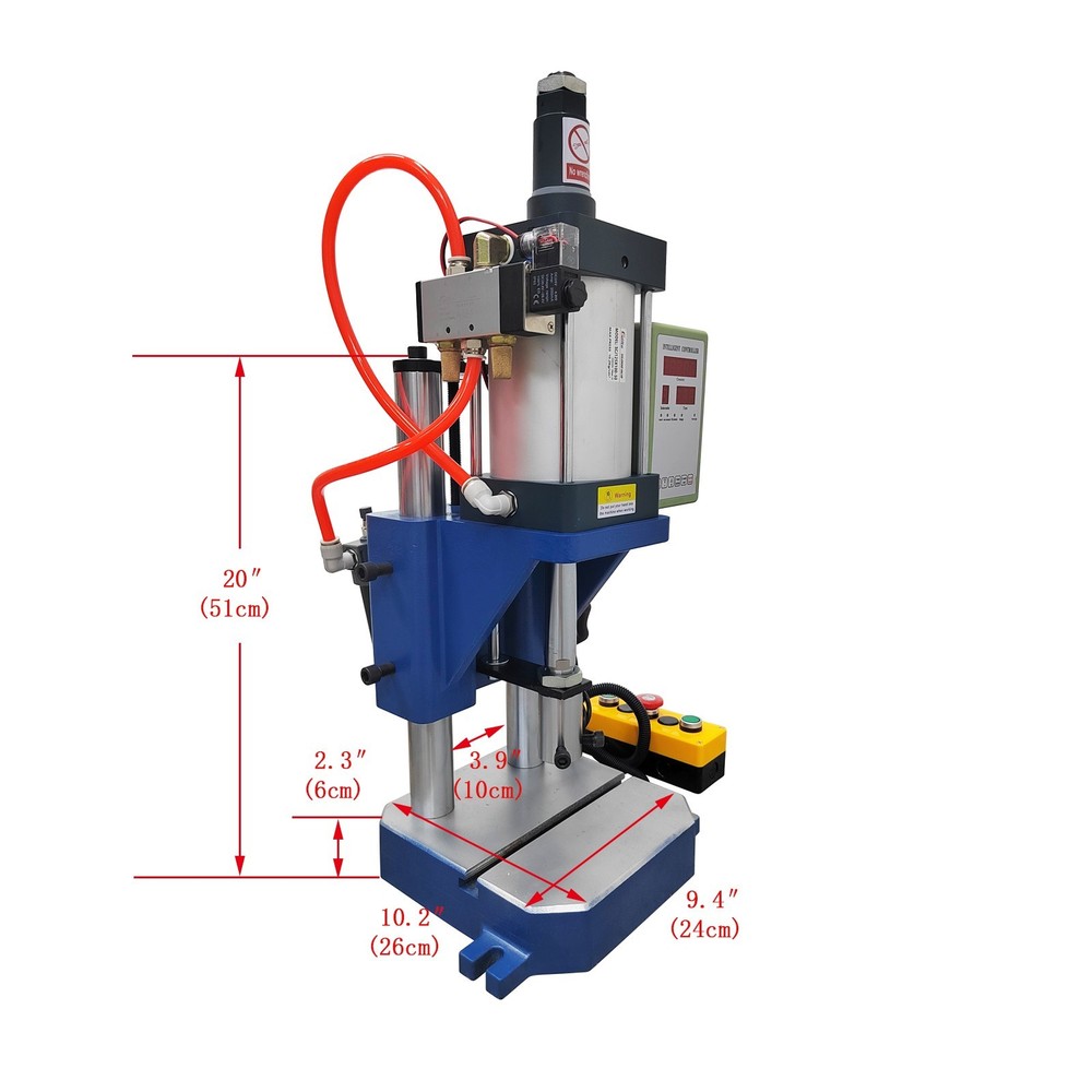 1763lb Pneumatic Punch Press Machine with Controller Dual Column Compressed Air