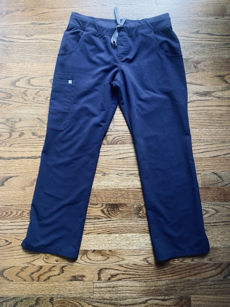 FIGS Scrub Set Navy Blue Top L Pants M Petite Technical Collection