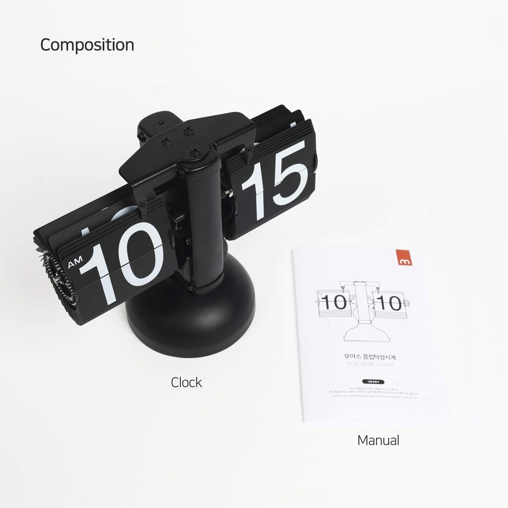 Flip Desk Clock Retro Vintage Design Auto Flip Clock Desk Clock Table Clock