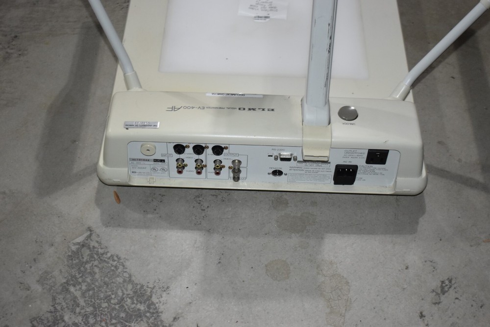 Elmo Auto Focus Overhead Visual Presenter Camera Projector Model EV-400AF