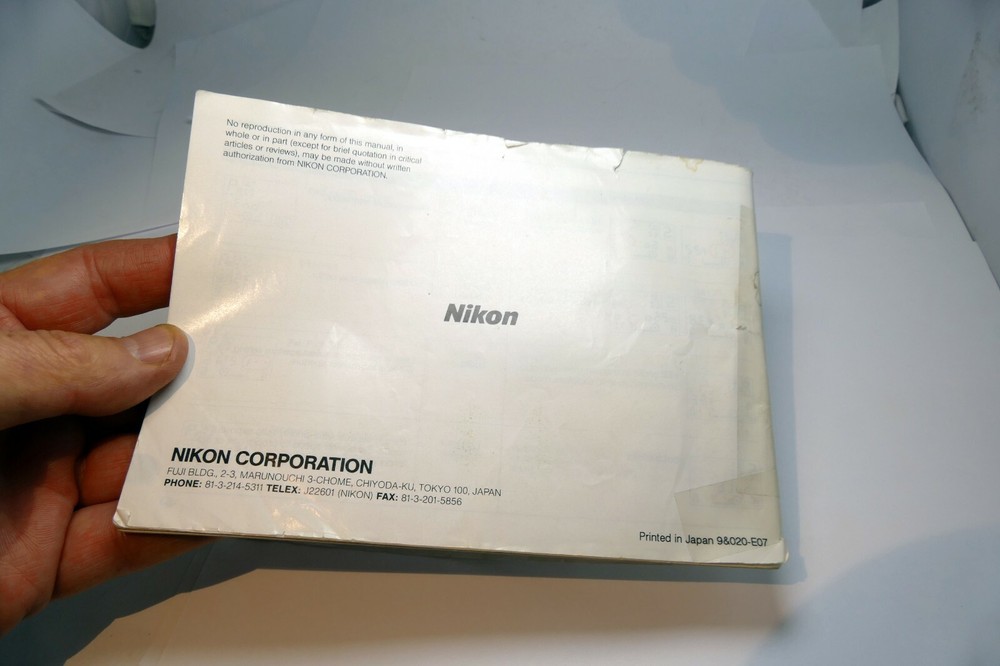 Nikon N6000 CAMERA Guide Book Instruction manual