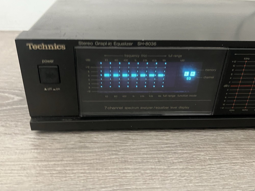 Technics SH-8036 Stereo Graphic Equalizer Vintage Stereo Component Tested Works
