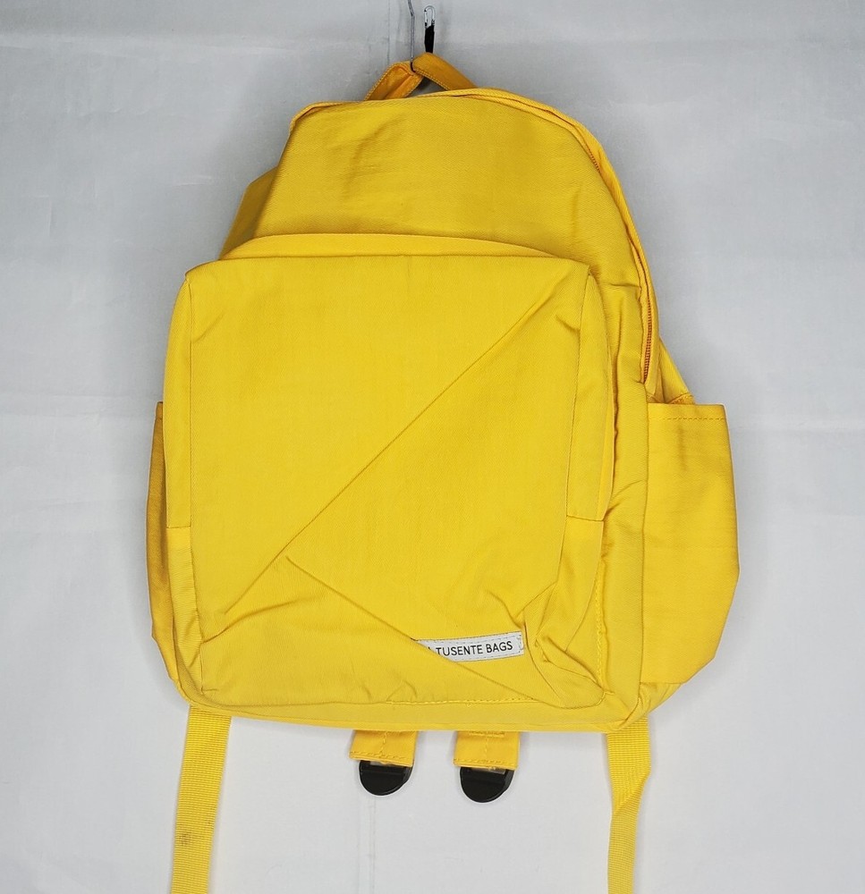 Fashion School Bag Solid Yellow Backpack