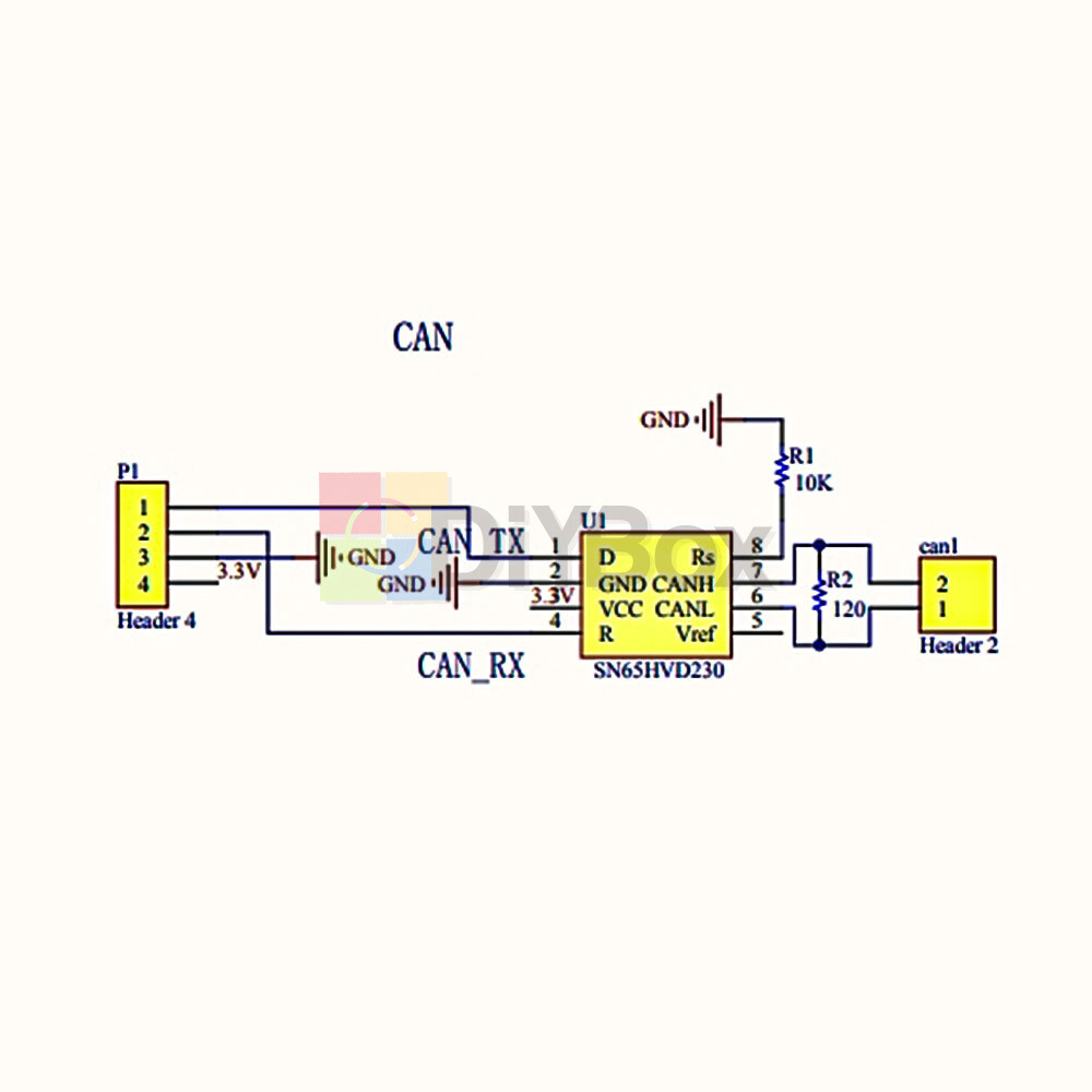 DC 3-3.6V SN65HVD230DR VP230 Driver Module CAN Transceiver Communication Module