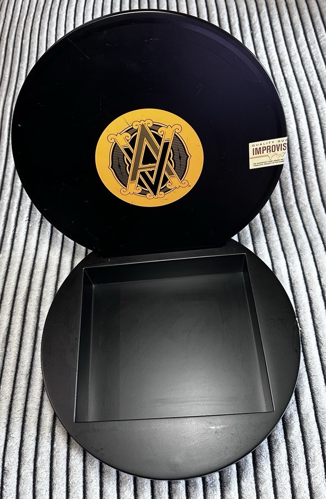 Record Album Cigar Box 2015 Classic Covers Empty Black