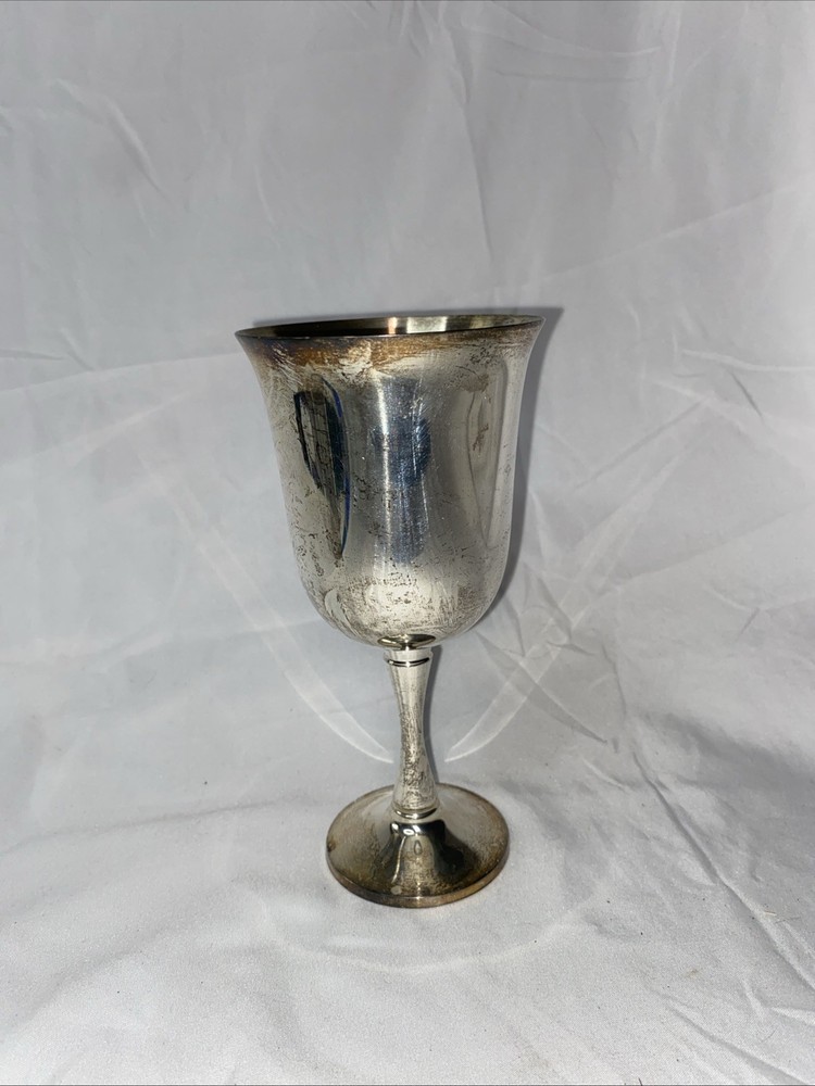 Salem Silverplate Stemmed Goblet