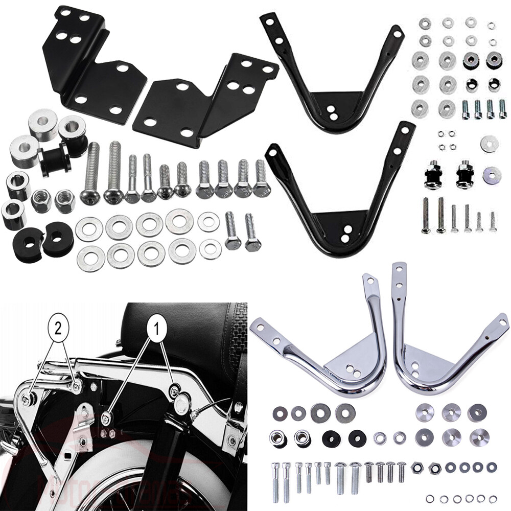 For 97-08 Harley Touring Quick Release Backrest Sissy Bar Docking Hardware Kits