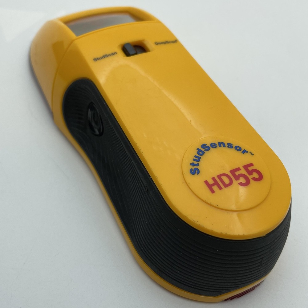 Zircon StudSensor HD55 Stud Finder Yellow LCD Digital StudScan DeepScan Wall