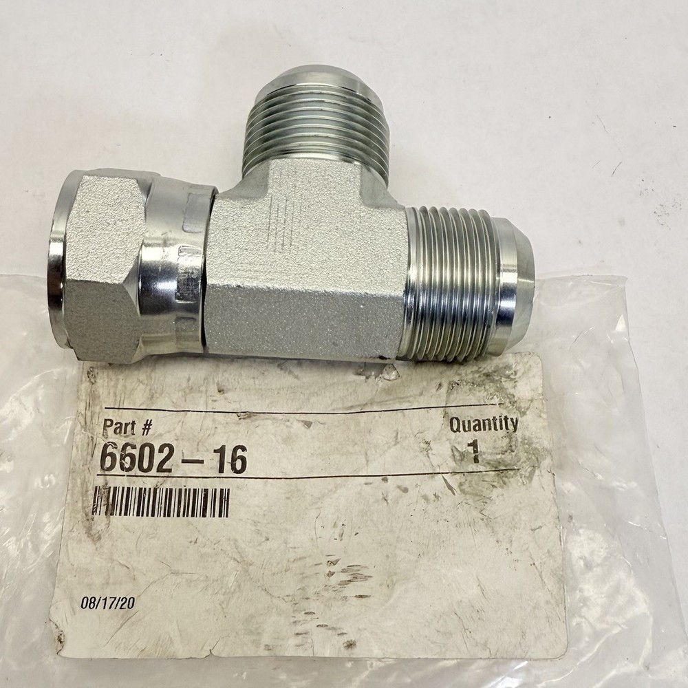 6602-16 JIC TEE HYDRAULIC FITTING