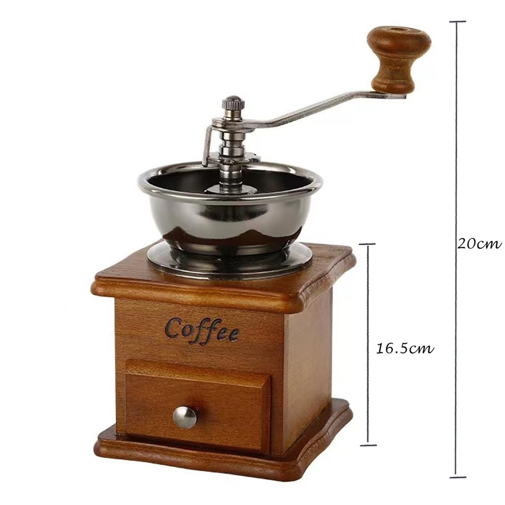 Coffee Mill Grinder - Manual Coffee Grinder with Adjustable Gear Setting and ...