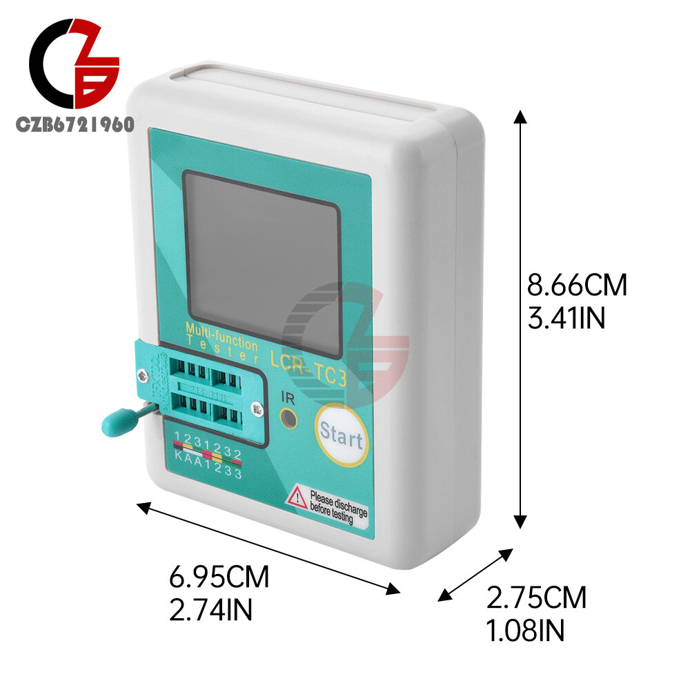 LCR-TC3 V2.1E Upgraded High-precision Transistor Tester Diode Capacitance Tester