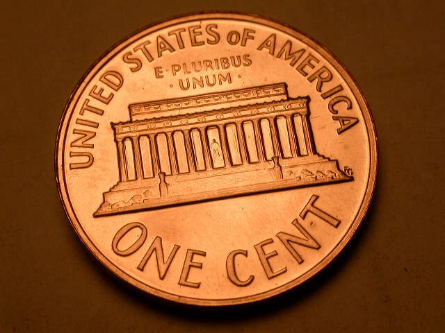 1960 Gem Proof Struck Thru Thread on Reverse Lincoln Cent MUST SEE!!