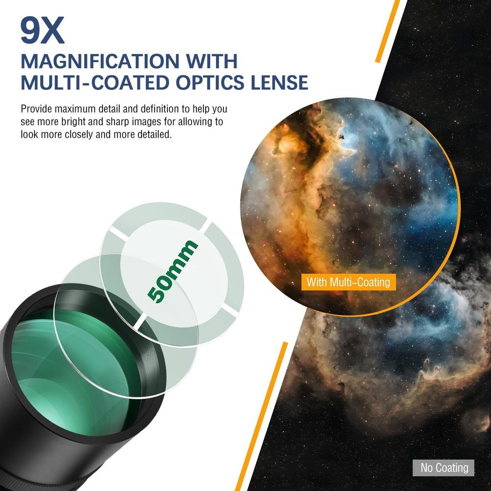 Alstar Telescope Finder Scope, Right-Angle Upright Corrected Image Optical Fi...