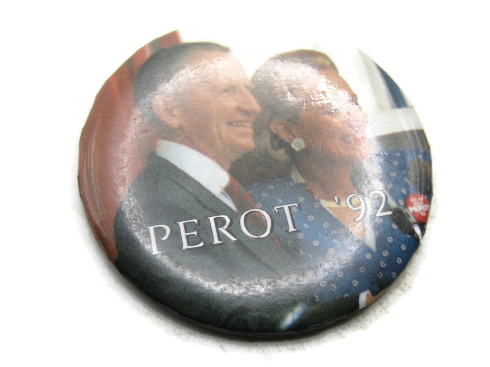 Perot '92 Portrait Campaign Button