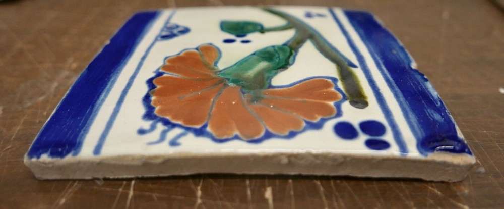 Mexican Hand-Painted Tile Old Mexico Version 1