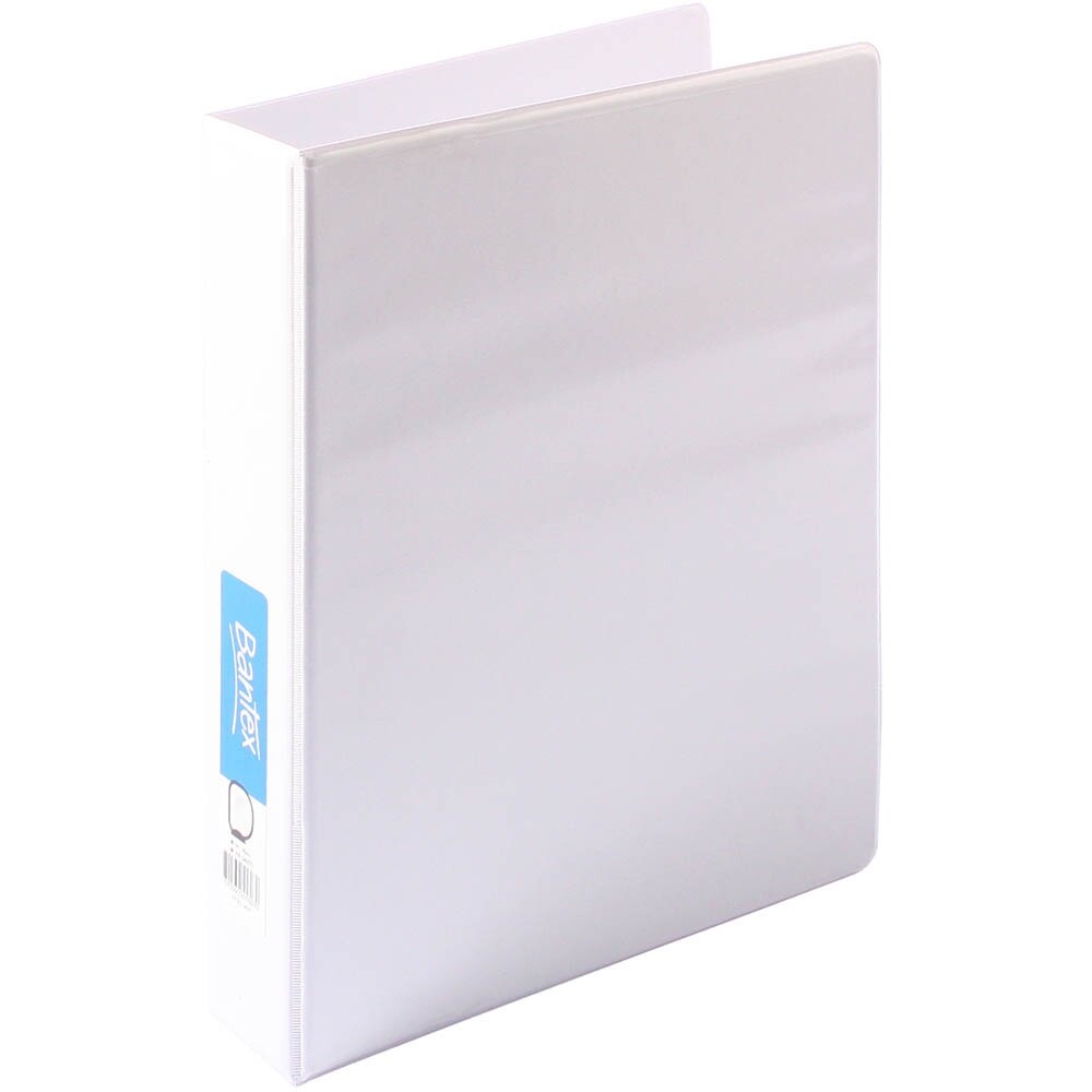 NEW Bantex Insert Ring Binder 2D RING 38mm A4 White FREE POST