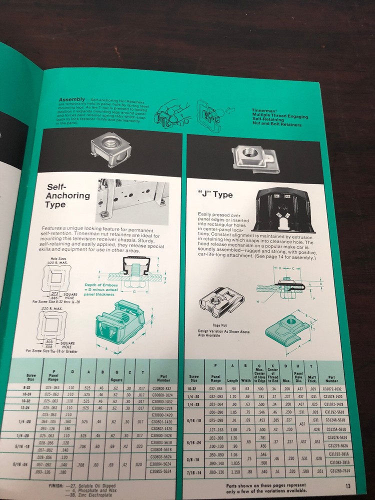Vintage Eaton Engineered Fasteners Tinnerman Catalog