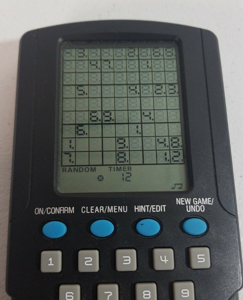 Multi-Player Sudoku Working Electronic Handheld Game R4924