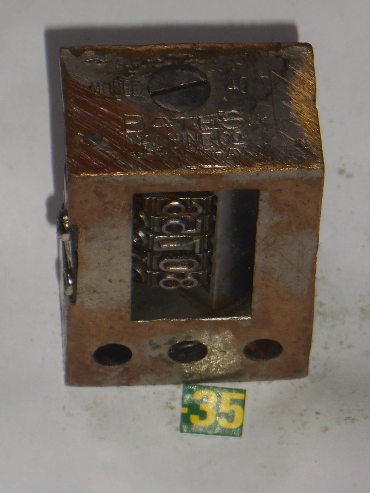 BATES Letterpress Numbering machine | 35