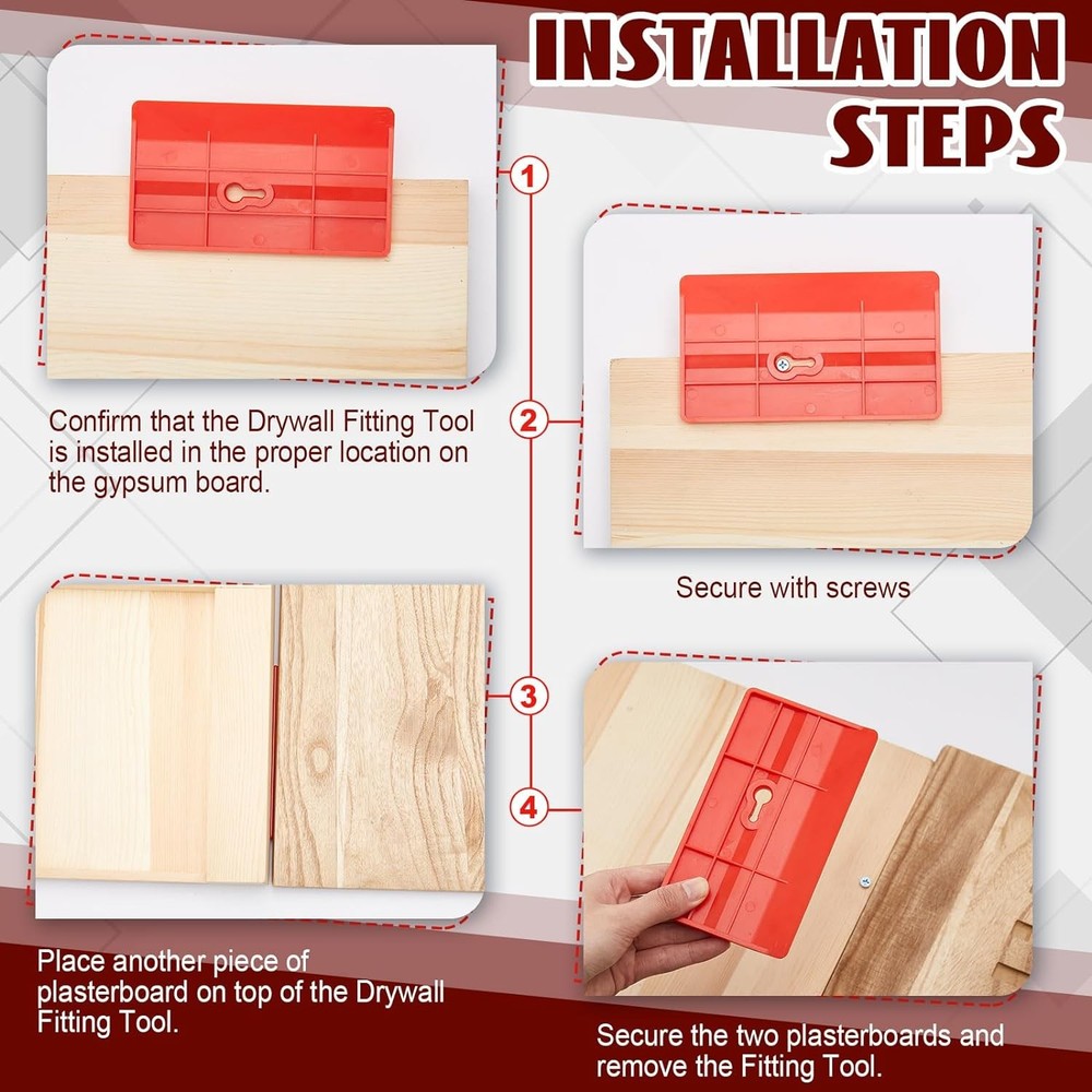 Drywall Support Tool Holder Labor Saving Board Installation 10 Pack