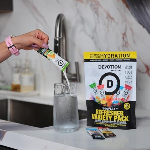 Devotion Nutrition HydroFLEX Water Flavoring Packets – Sugar-Free Hydration...