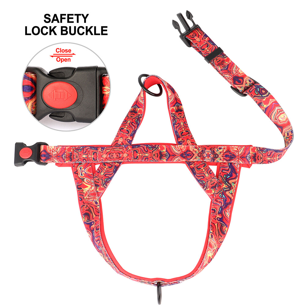 No Pull Dog Harness Nylon Soft Padded with Front Clip for Small Medium Large Dog