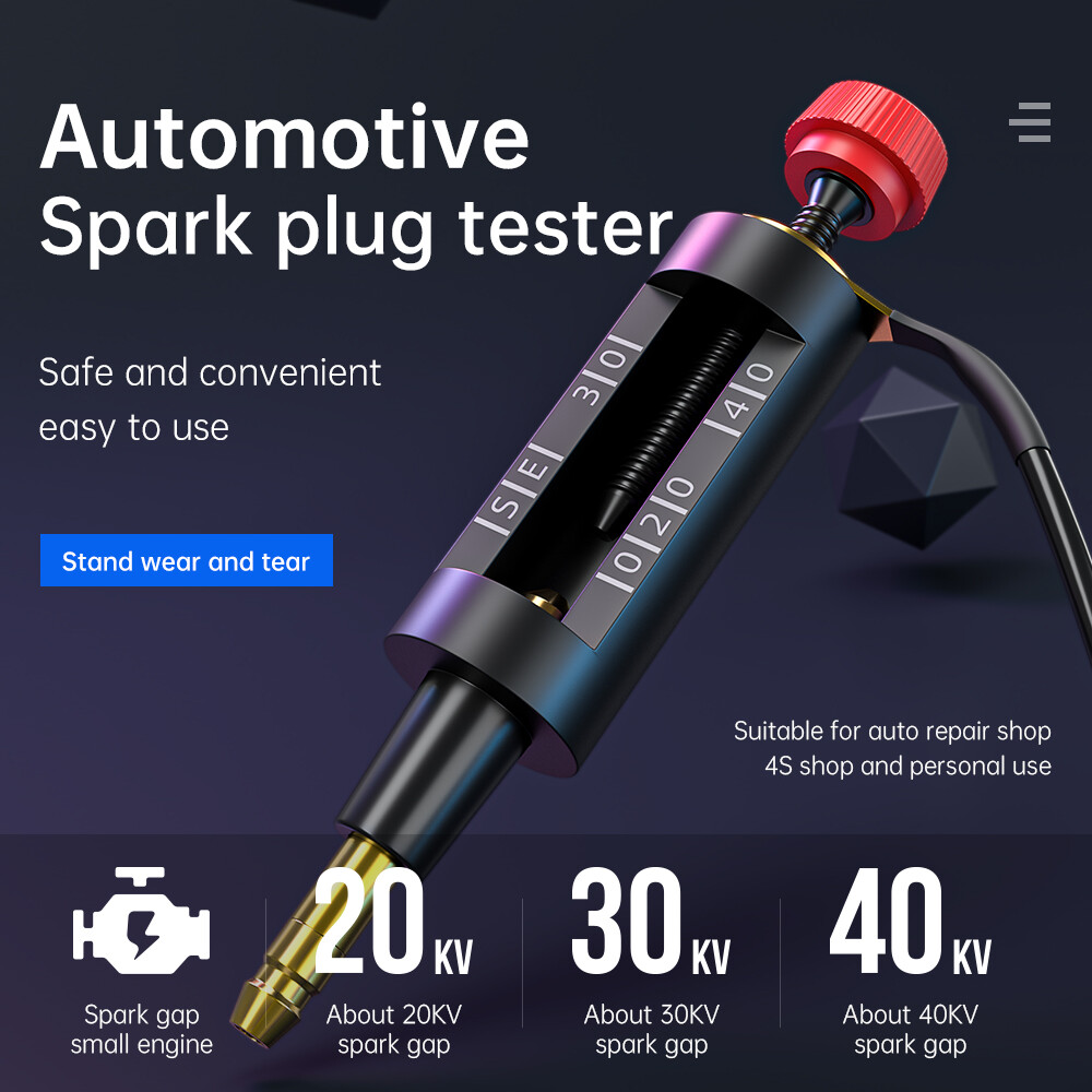 In Line Spark Plug Tester Ignition System Coil Engine Auto Diagnostic Test Tool