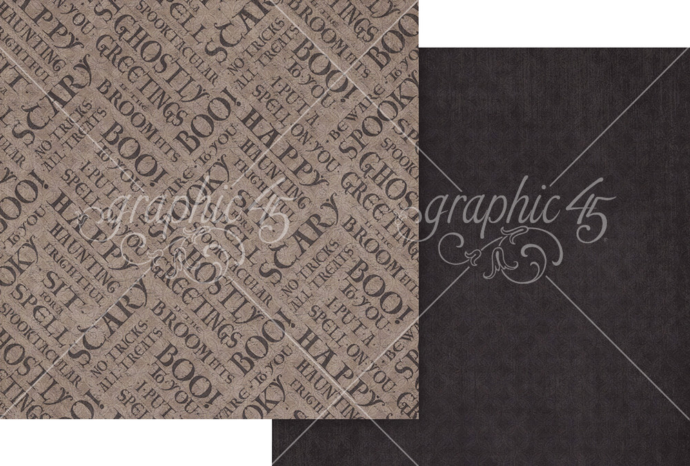 GRAPHIC 45 *GHOSTLY GREETINGS* COLLECTION BUNDLE ~ FALL HALLOWEEN *SHIPS FREE*