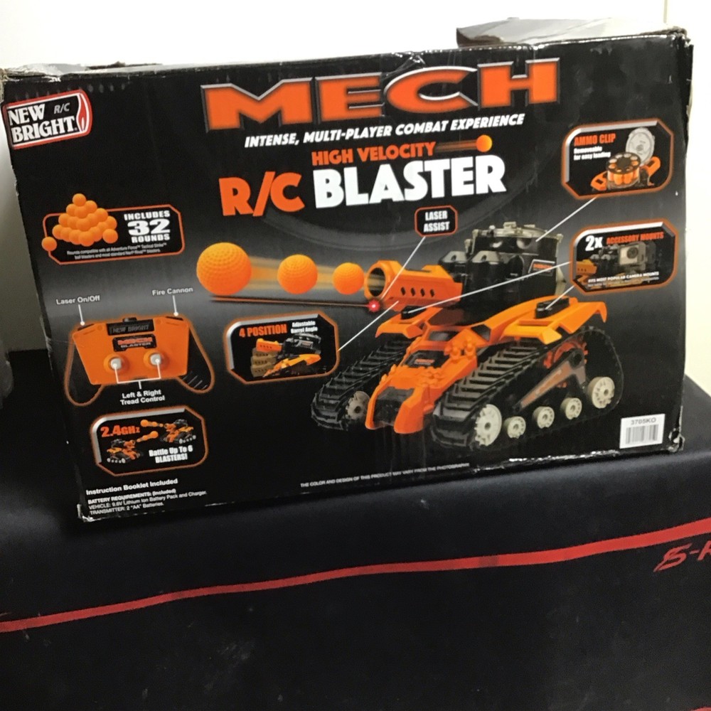 MECH High Velocity RC Blaster Damage Box New Untested Broken Piece