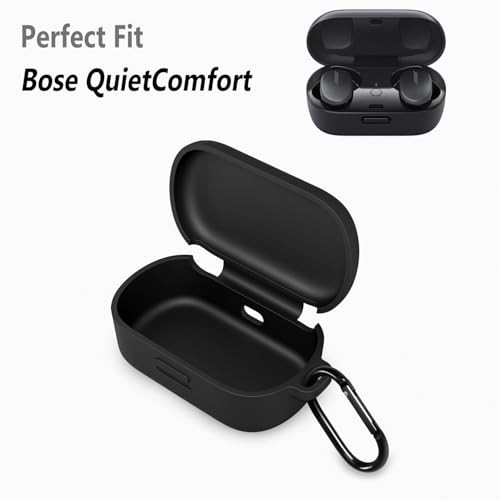 Silicone Case for Bose QuietComfort 2020, Soft Flexible Scratch Black