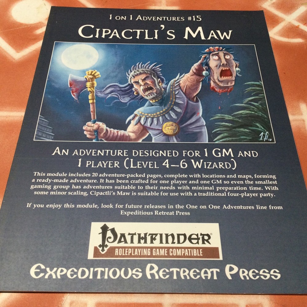 Cipactli’s Maw ~ 1 On 1 Adventures #15 ~ Pathfinder Adventure Module