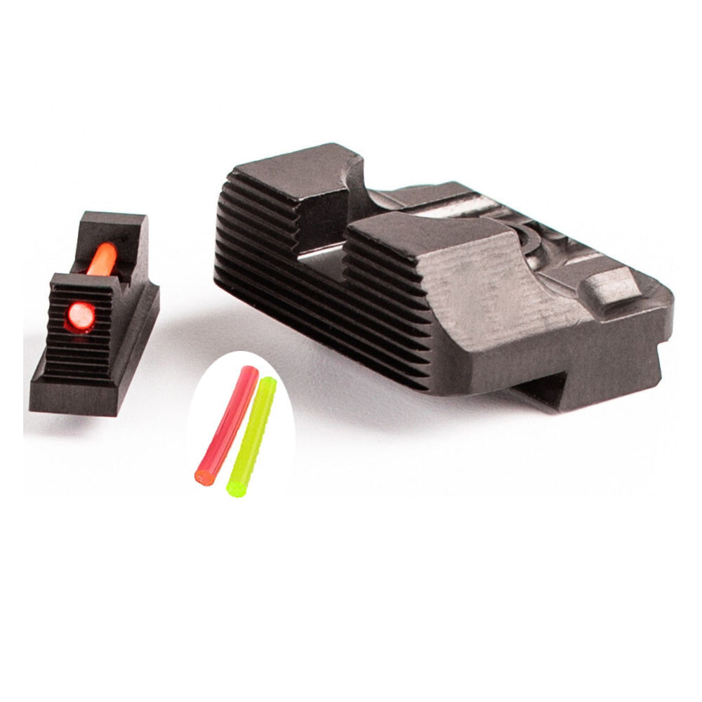 Fiber Optics Front Sight / Rear Sight Set .230 Combat V3 for Glock Model