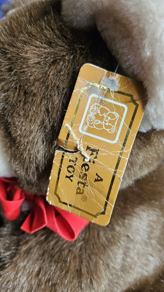Honey Bear With Red Bow 13"